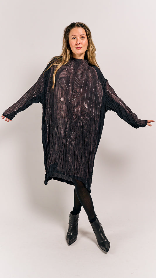 Rundholz Mainline Dress Black Panel Print