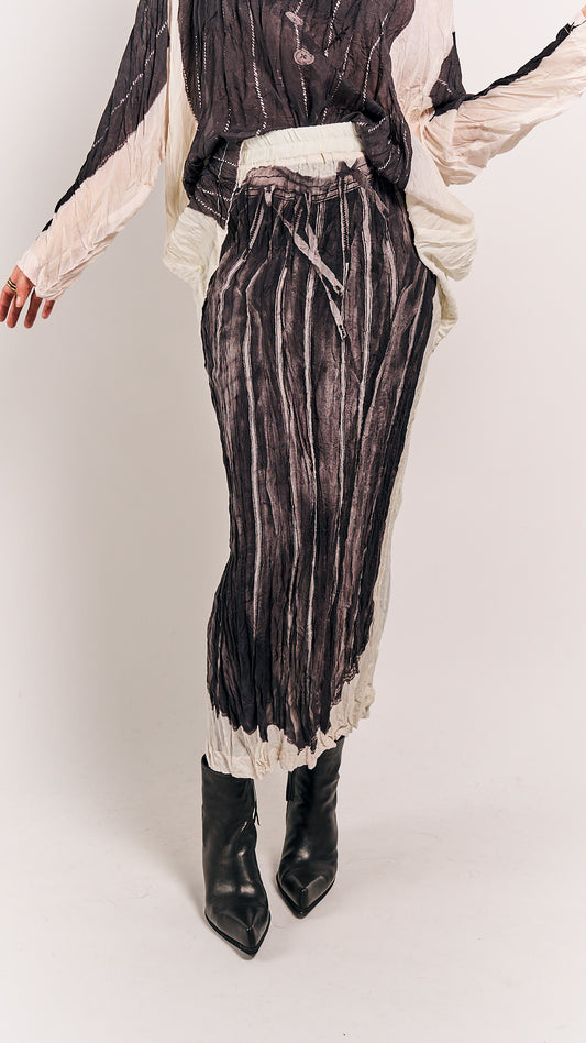 Rundholz Mainline Skirt Bone Panel Print