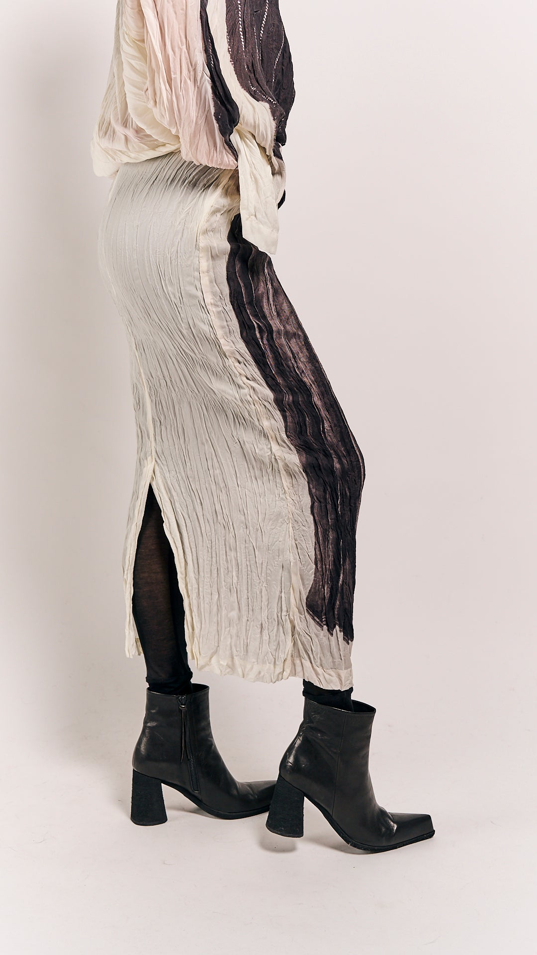 Rundholz Mainline Skirt Bone Panel Print