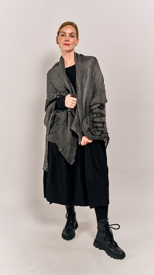 Rundholz Black Label Shawl Black Print