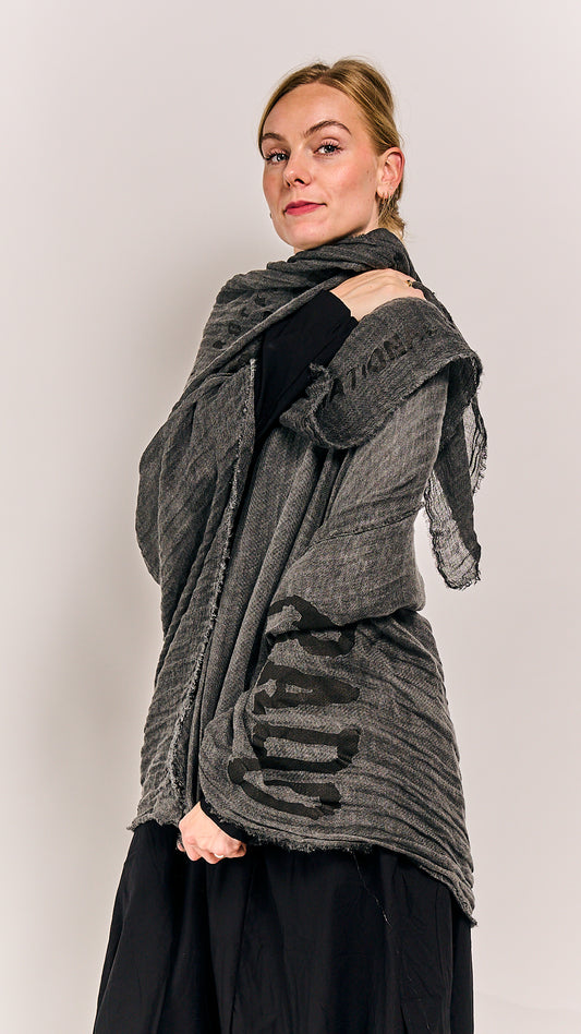 Rundholz Black Label Shawl Black Print