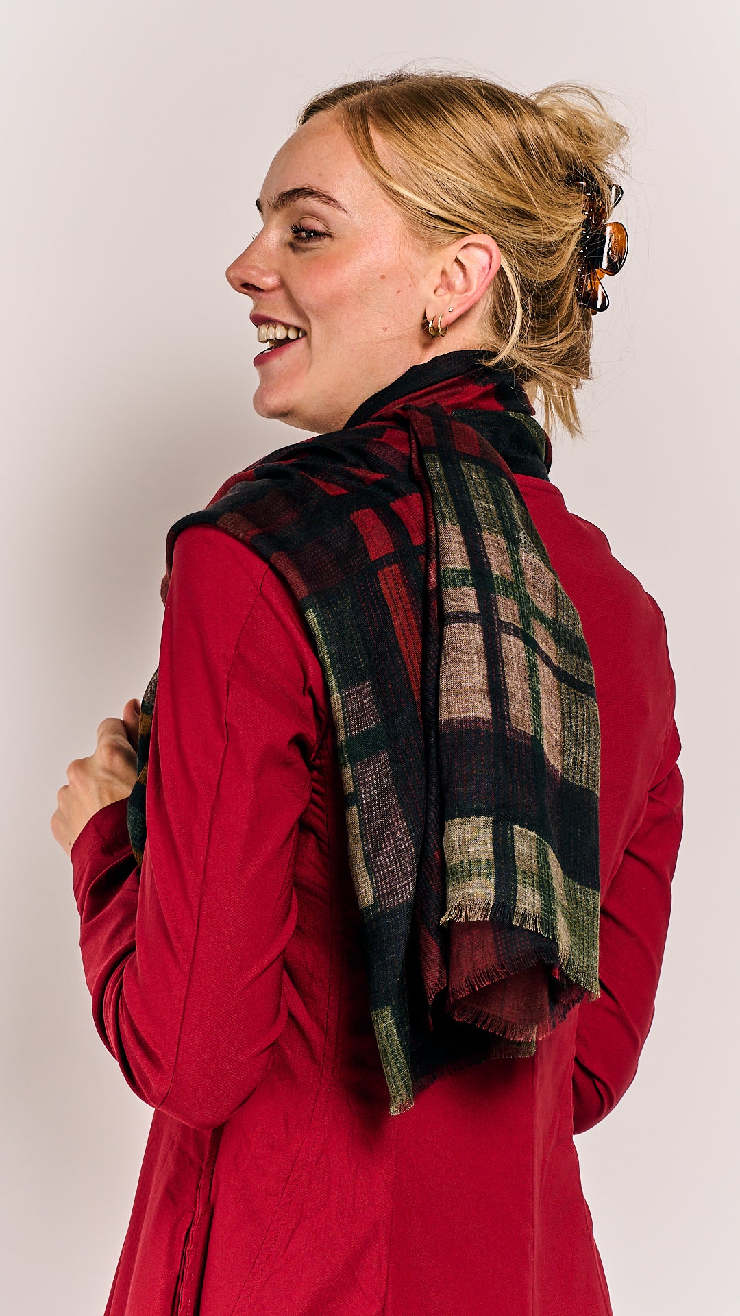 Rundholz Black Label Shawl Check Multicolor