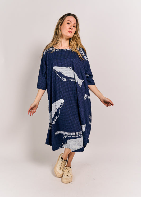 Rundholz Black Label Dress Navy Print