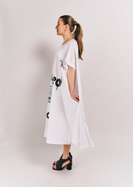 Rundholz DIP Dress Bleach/Black Print