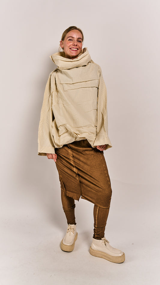 Rundholz DIP Pullover Ivory 3D Optic