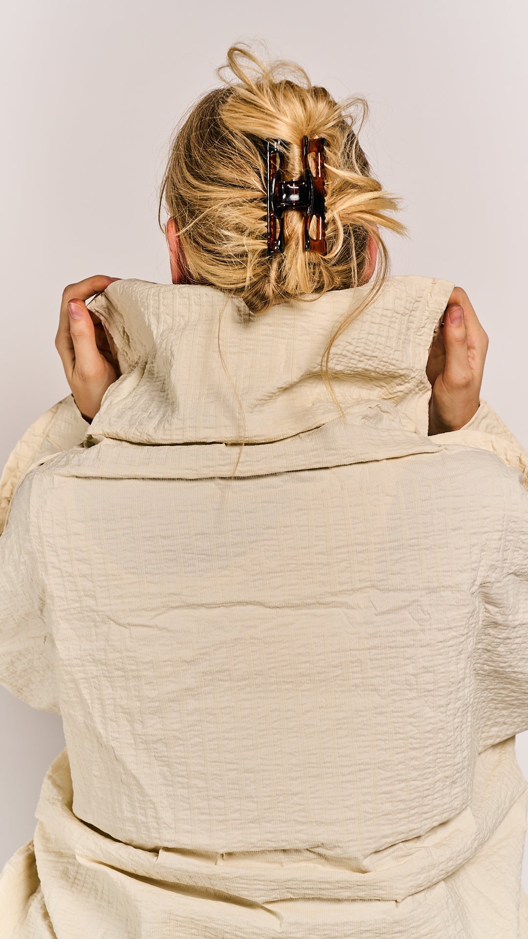 Rundholz DIP Pullover Ivory 3D Optic