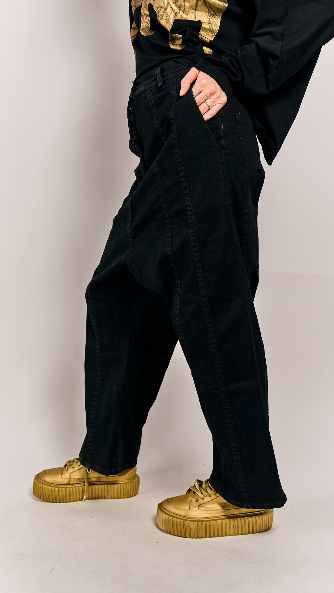 Rundholz Mainline Trousers Black Gloss