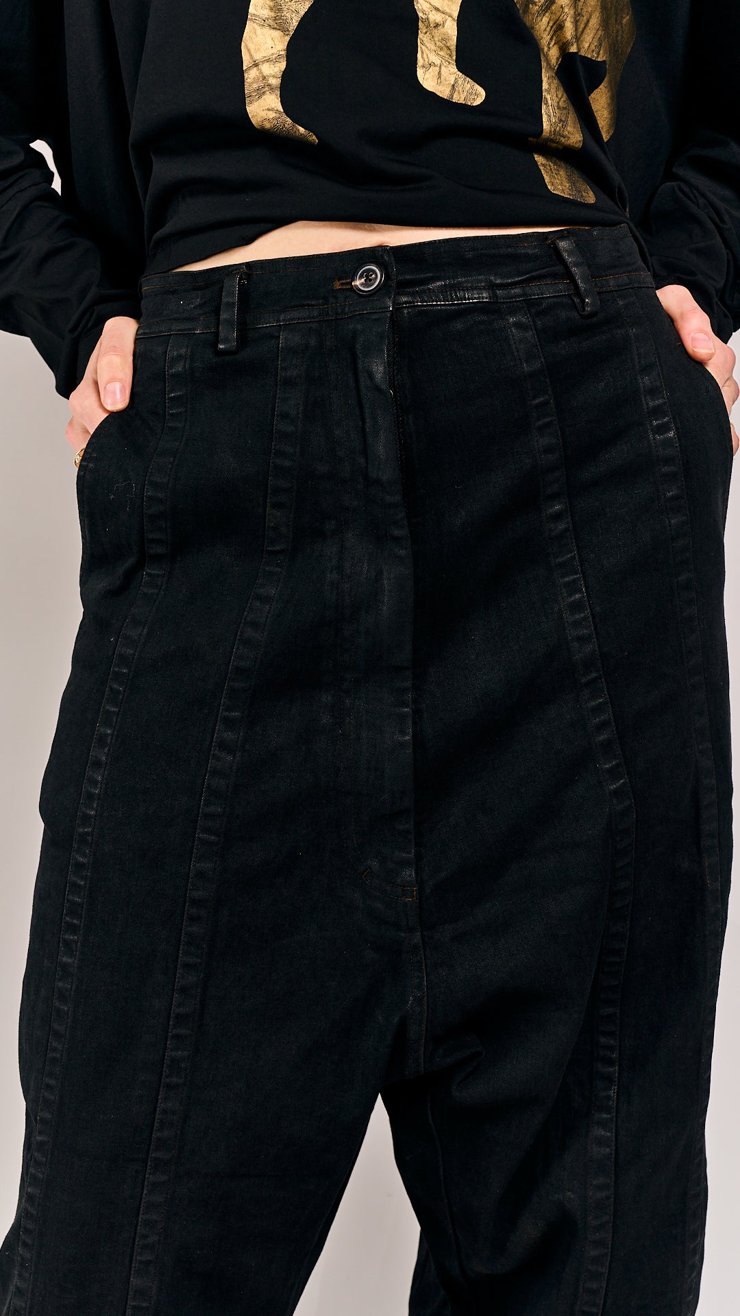 Rundholz Mainline Trousers Black Gloss
