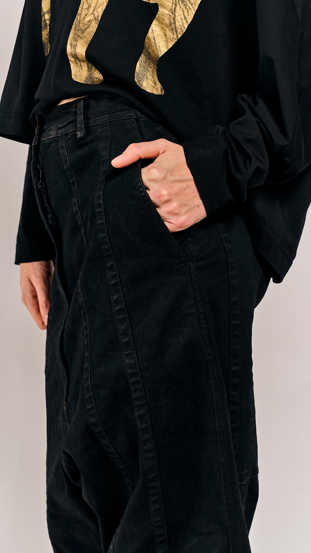Rundholz Mainline Trousers Black Gloss