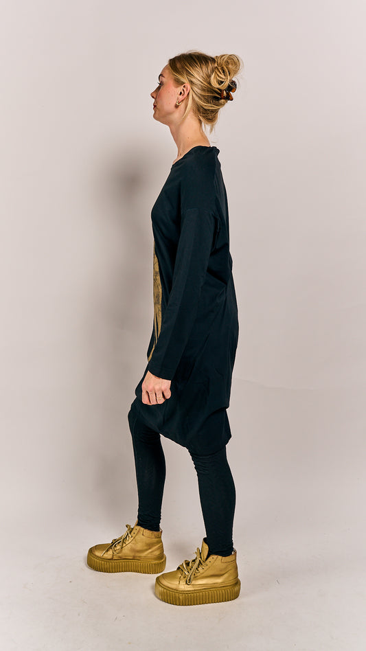 Rundholz Mainline Dress Petrol Print