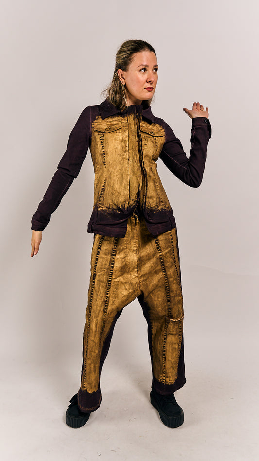 Rundholz Mainline Trousers Purple Gold