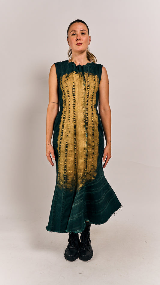 Rundholz Mainline Dress Petrol Gold