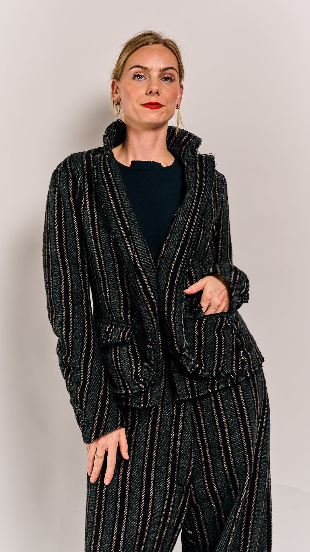 Rundholz Mainline Jacket Petrol Stripe