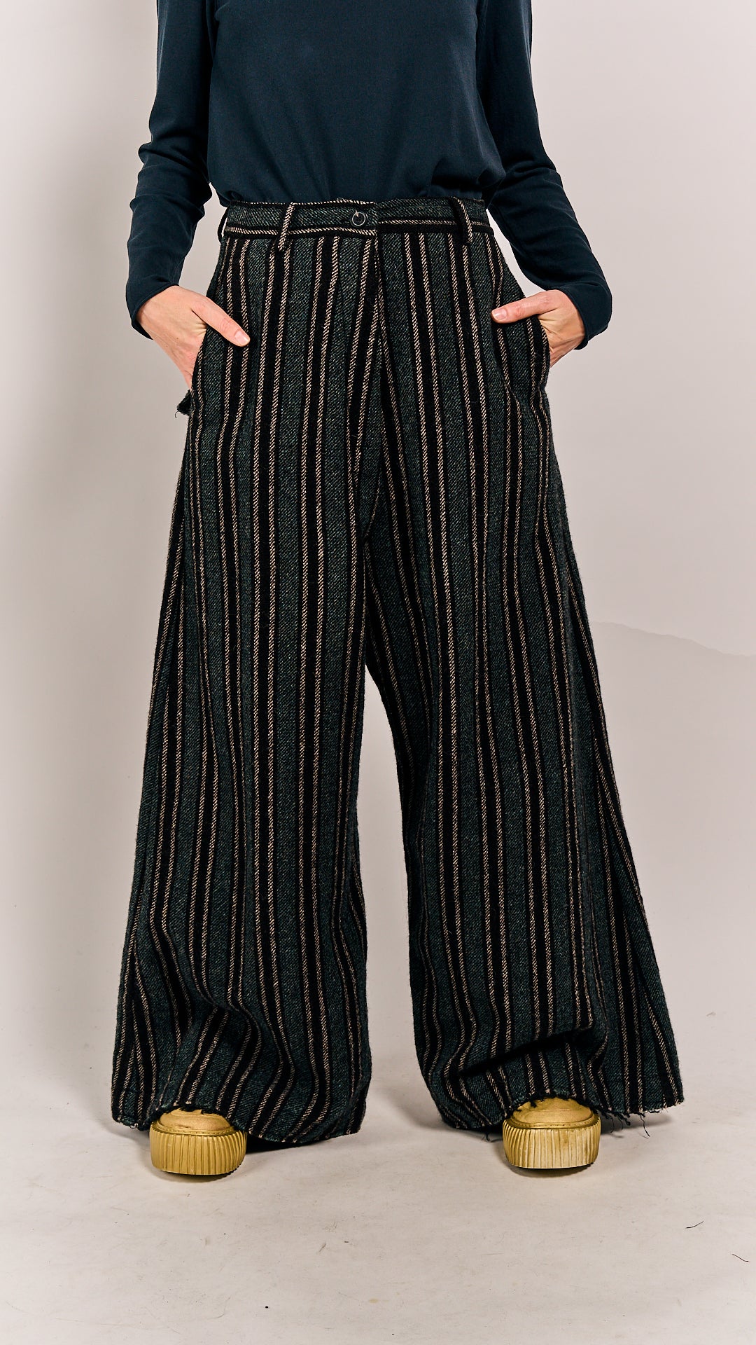 Rundholz Mainline Trousers Petrol Stripe