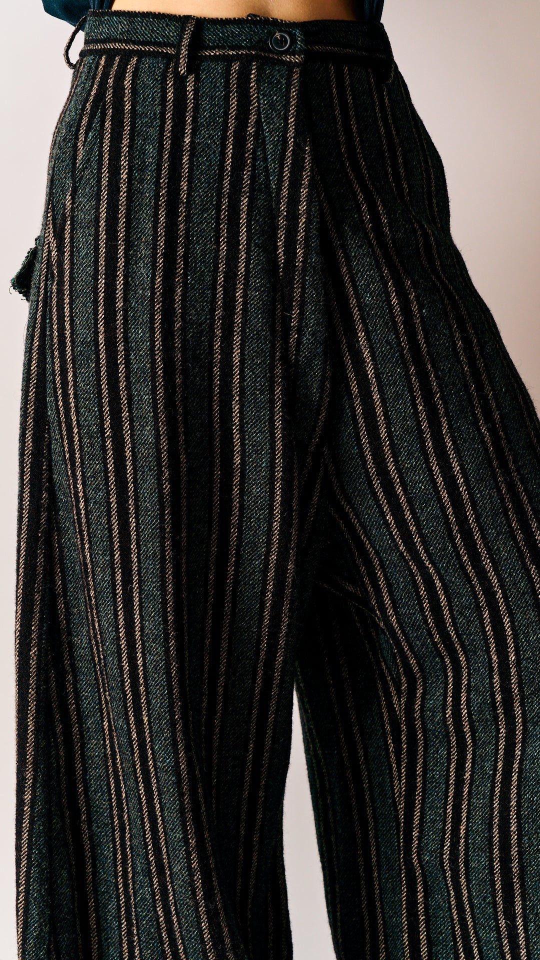 Rundholz Mainline Trousers Petrol Stripe