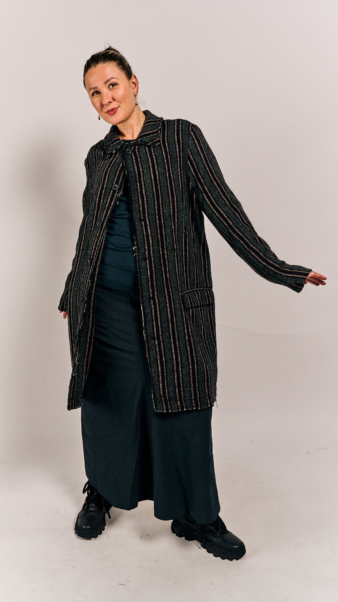 Rundholz Mainline Coat Petrol Stripe