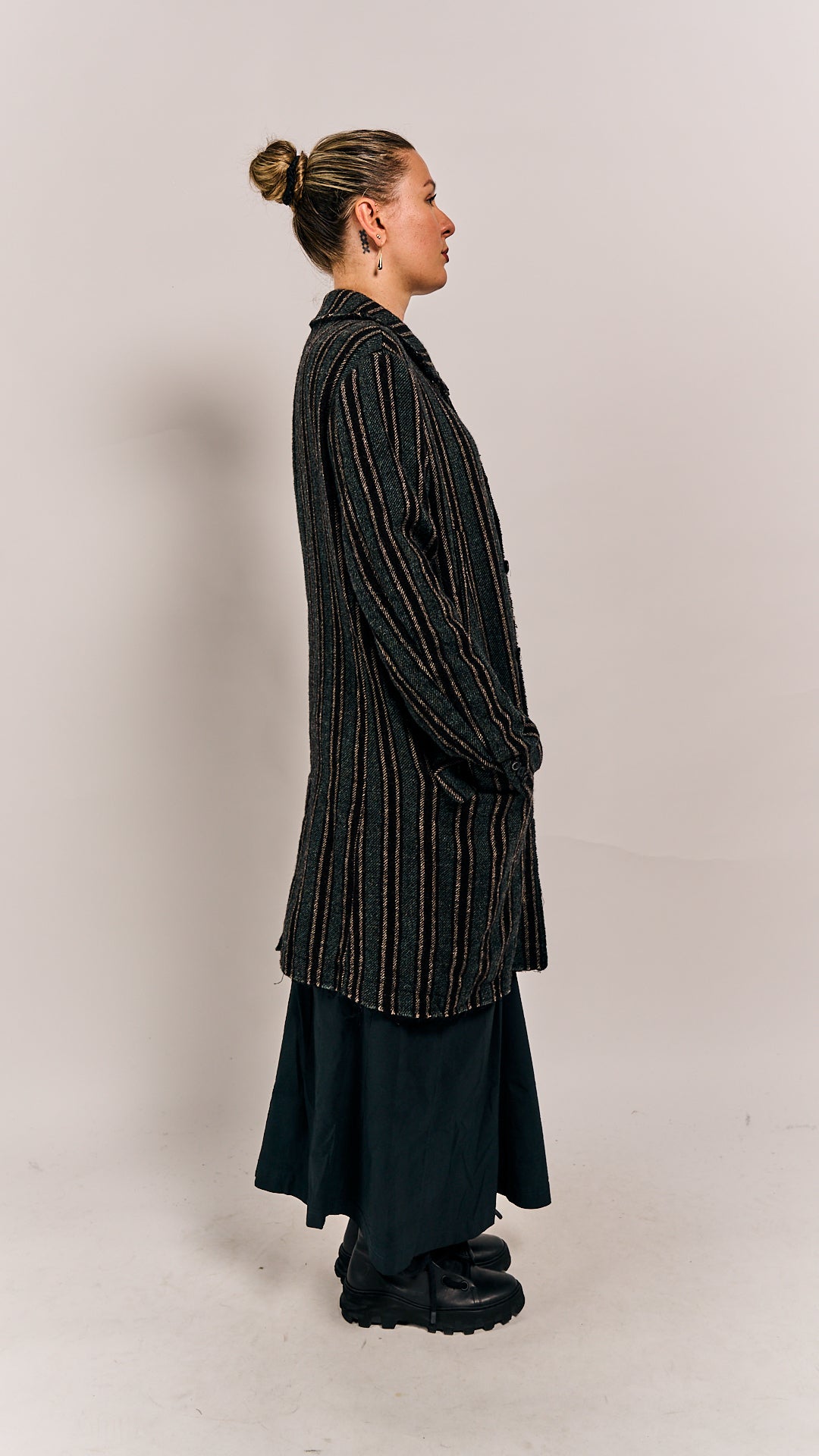 Rundholz Mainline Coat Petrol Stripe