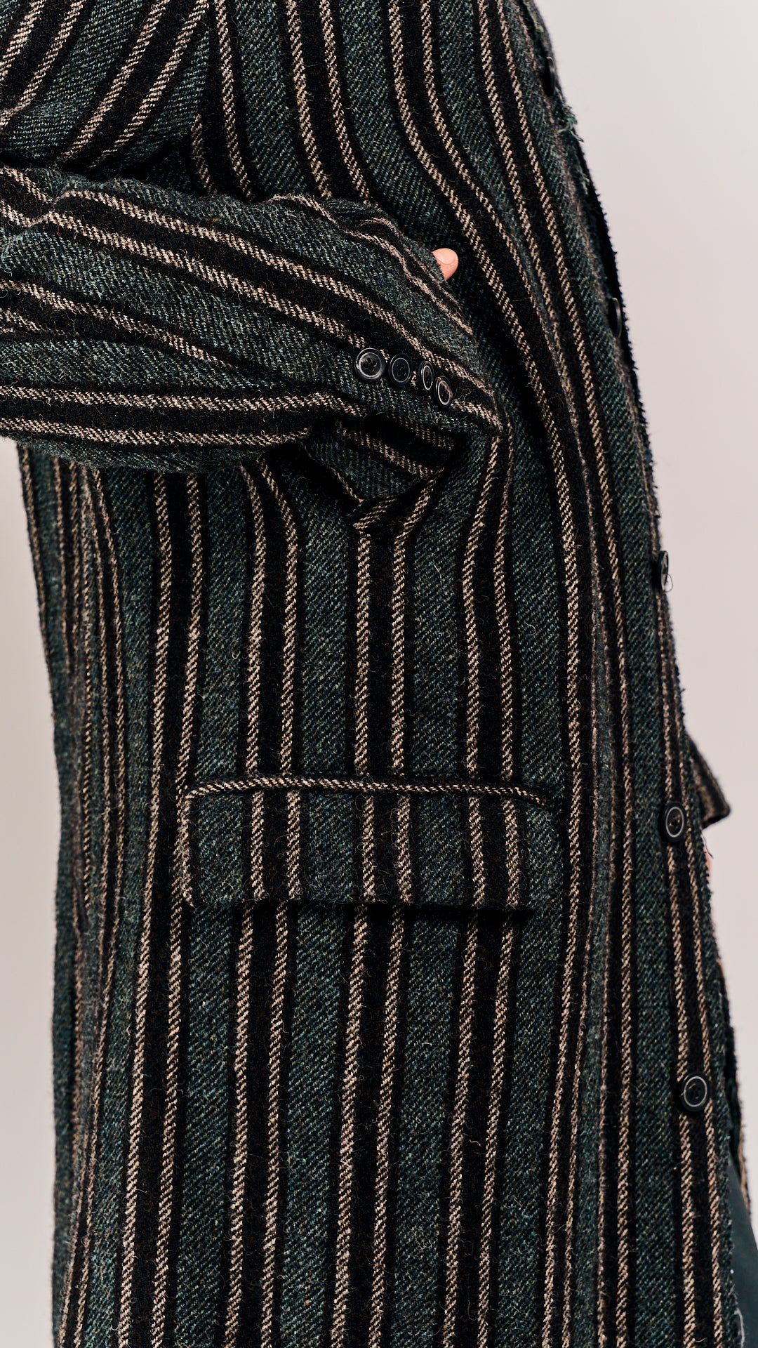 Rundholz Mainline Coat Petrol Stripe