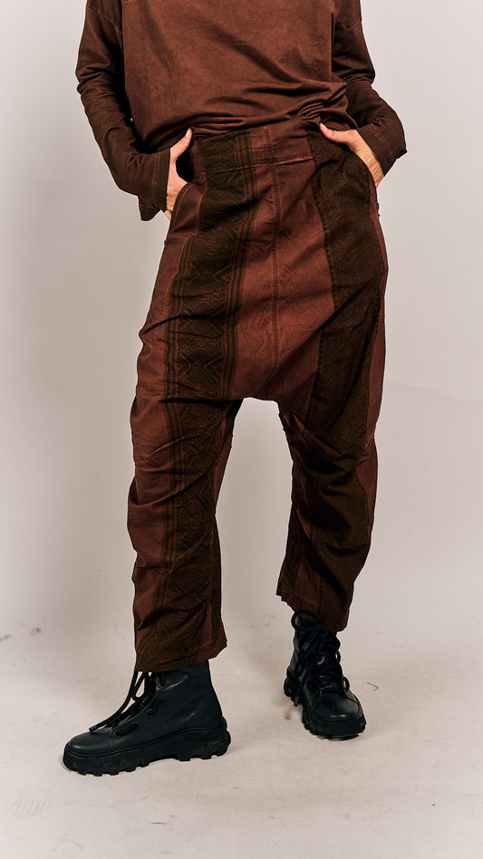 Rundholz DIP Trousers Henna Cloud Stripe