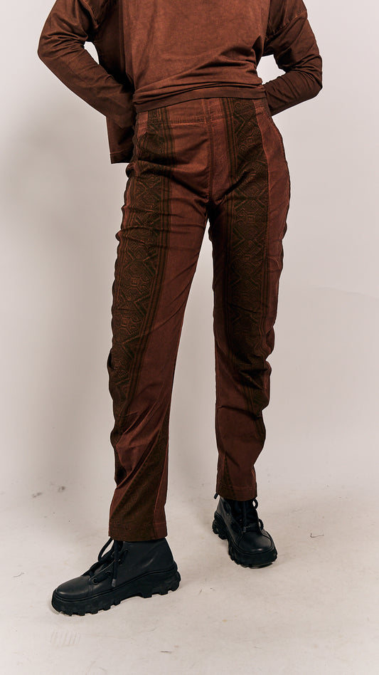 Rundholz DIP Trousers Henna Cloud Stripe
