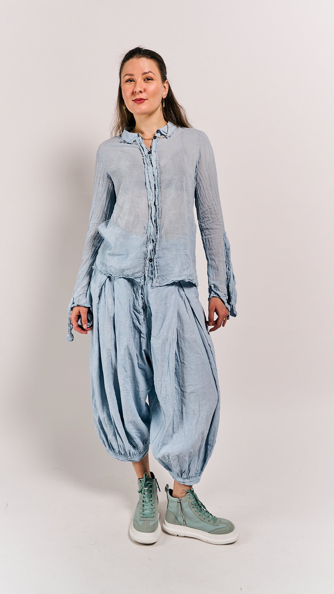 Rundholz DIP Blouse Sky Fog size Small