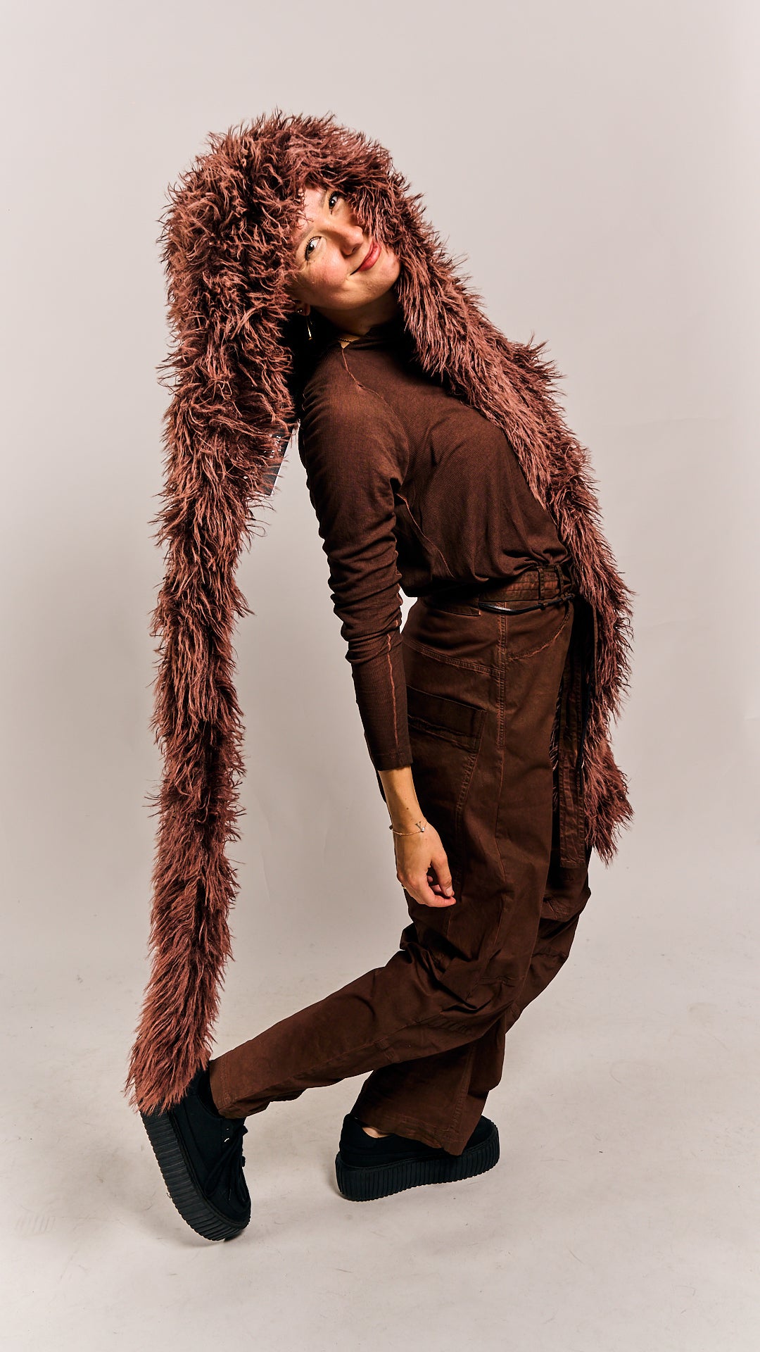 Rundholz DIP Shawl/Hood Henna Cloud
