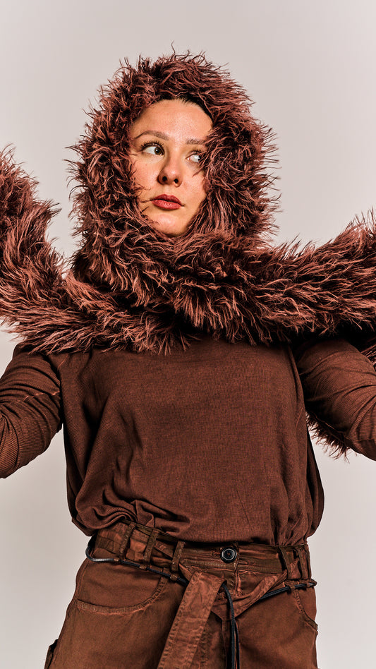 Rundholz DIP Shawl/Hood Henna Cloud