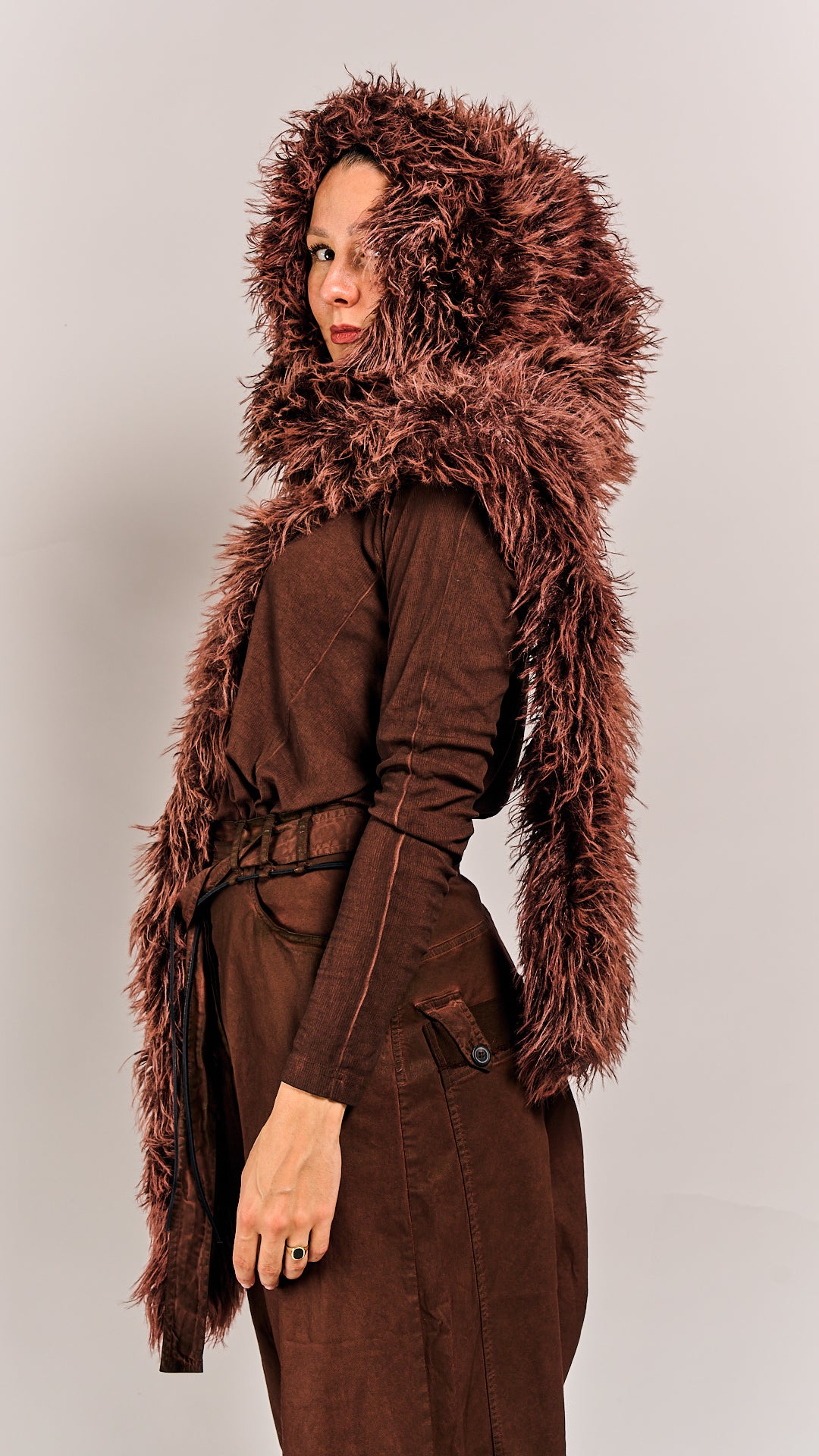 Rundholz DIP Shawl/Hood Henna Cloud