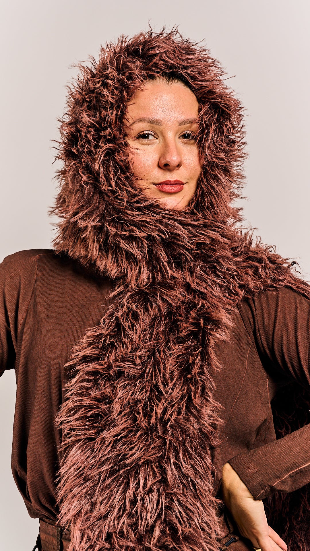 Rundholz DIP Shawl/Hood Henna Cloud