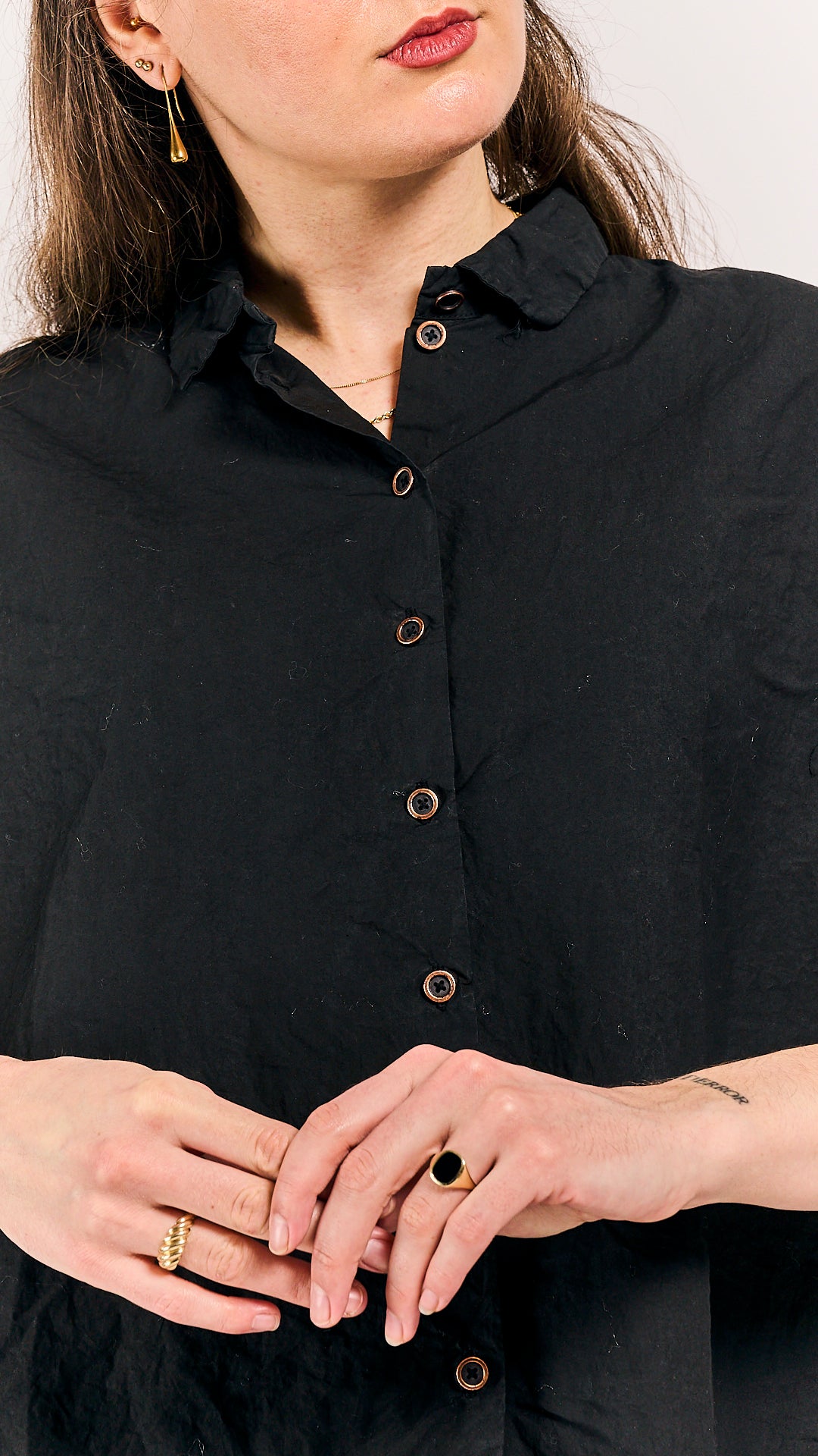 Rundholz DIP Blouse Black Gloss