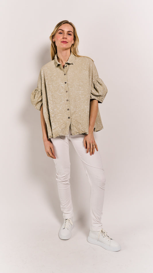 Rundholz DIP Blouse Linen Fog