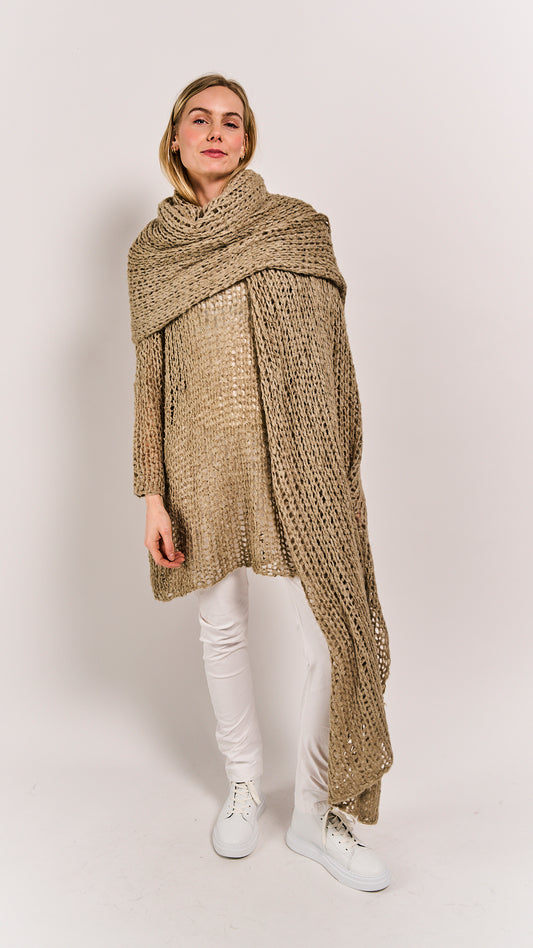 Rundholz DIP Shawl Silk Linen