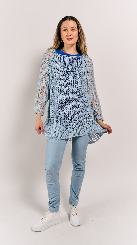Rundholz DIP Pullover Silk Sky