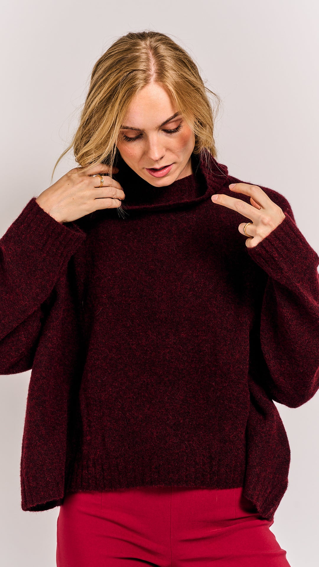 Rundholz Black Label Pullover Lava Melange