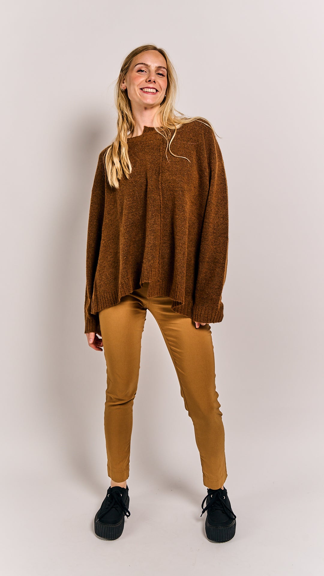 Rundholz Black Label Pullover Bronze Melange