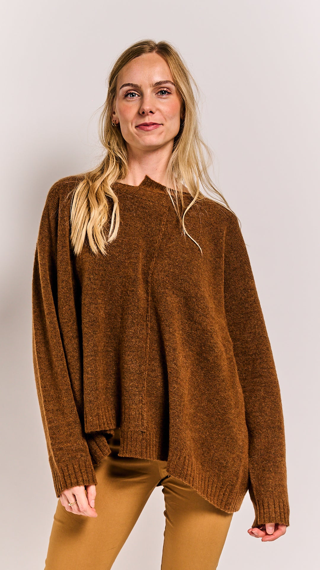 Rundholz Black Label Pullover Bronze Melange