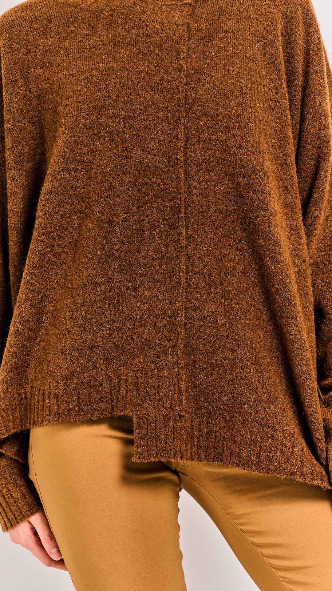 Rundholz Black Label Pullover Bronze Melange