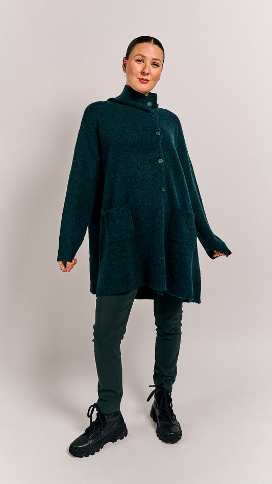 Rundholz Black Label Cardigan Forest Melange