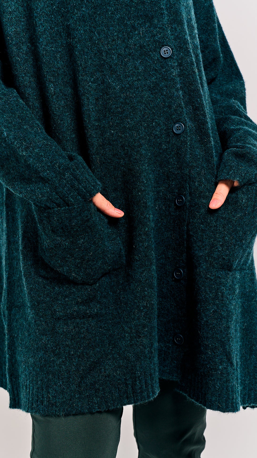 Rundholz Black Label Cardigan Forest Melange