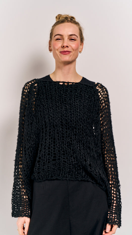 Rundholz DIP Pullover Silk Black