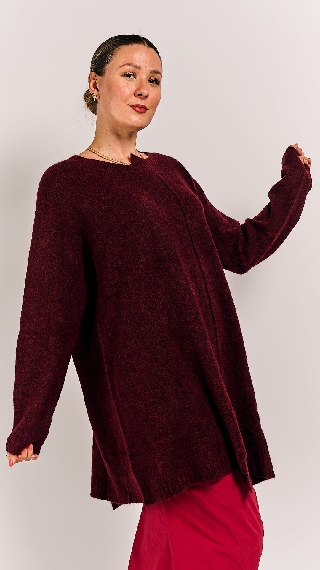 Rundholz Black Label Pullover Lava Melange