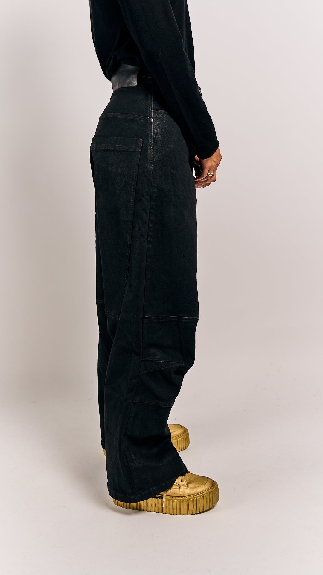 Rundholz DIP Trousers Black Gloss