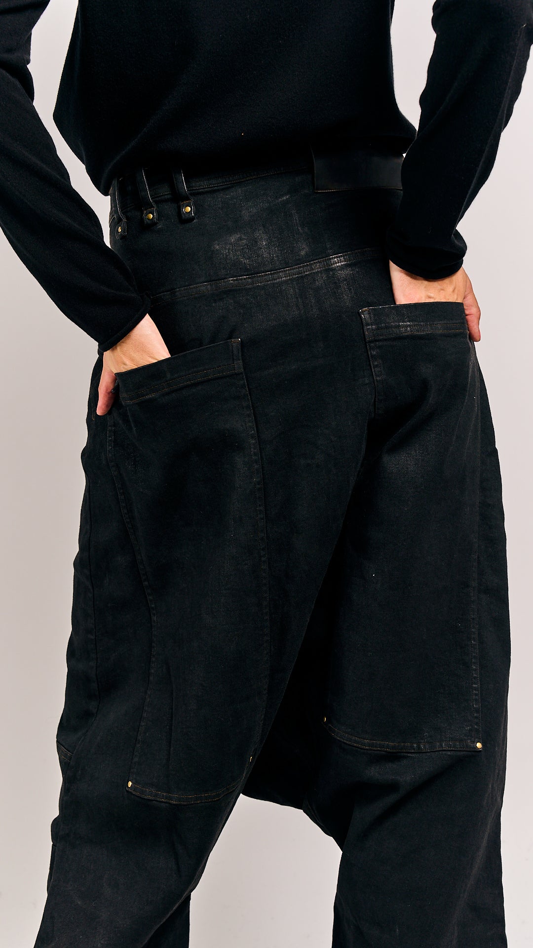 Rundholz DIP Trousers Black Gloss