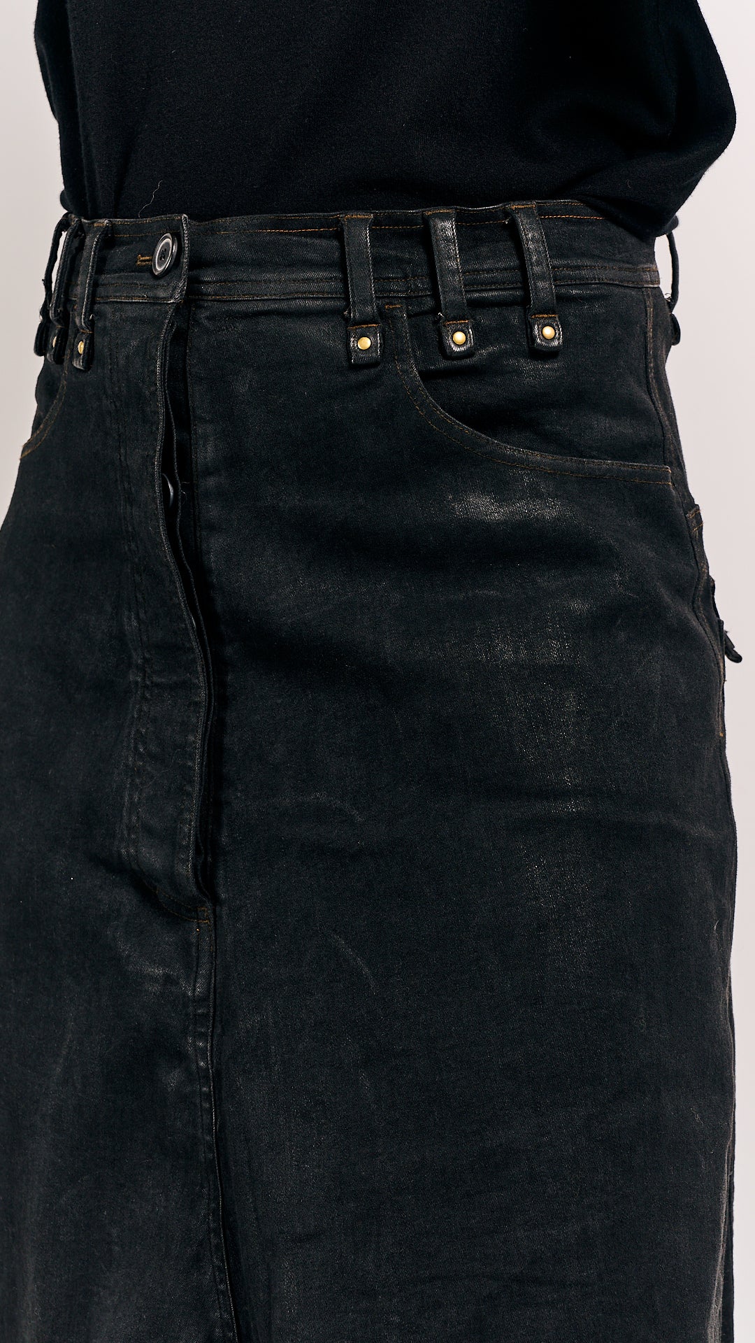 Rundholz DIP Trousers Black Gloss