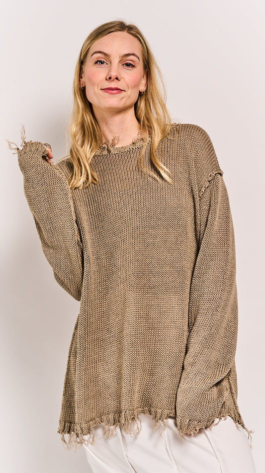 Rundholz DIP Pullover Linen