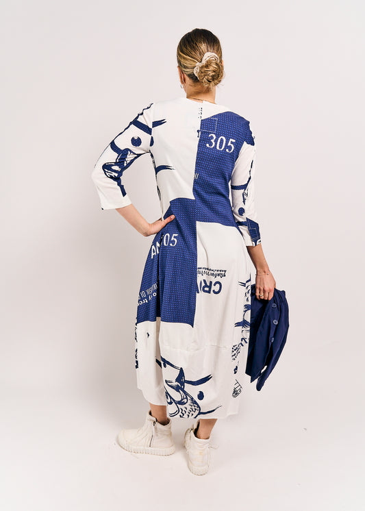 Rundholz  Black Label Dress Navy Print size Extra Small