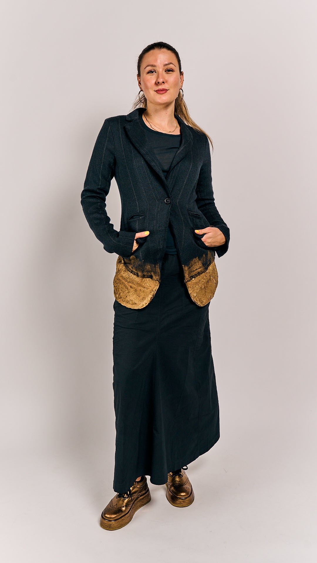 Rundholz Mainline Jacket Petrol Stripe