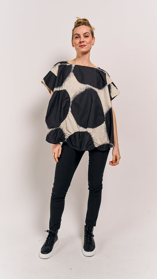 Rundholz Mainline Blouse Black Print