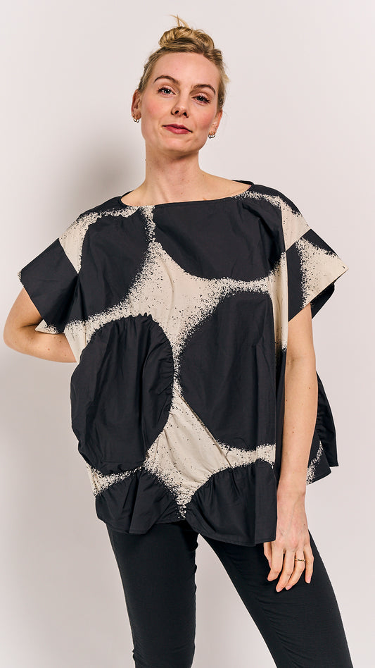 Rundholz Mainline Blouse Black Print