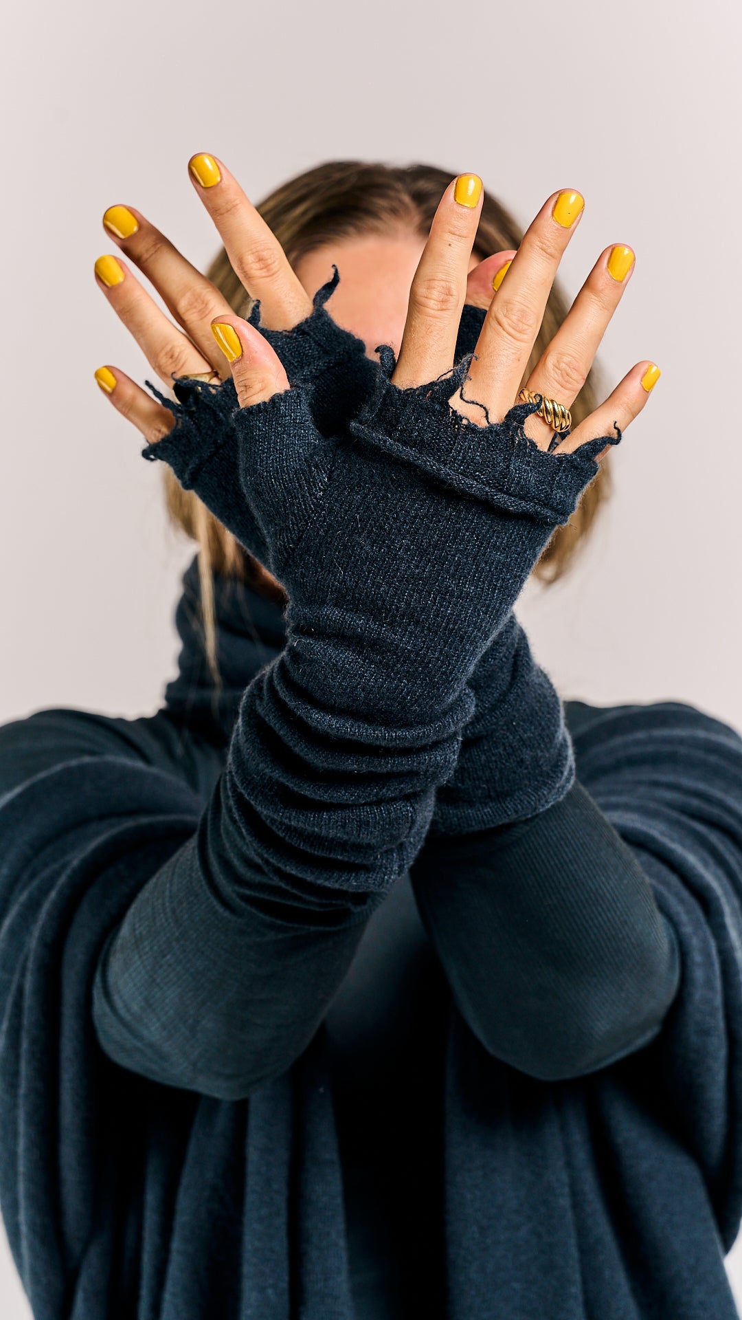 Rundholz Mainline Cashmere Gloves Petrol